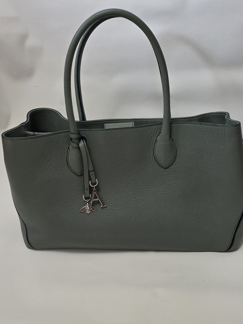 Designer-Style Women's Travel Tote Bag in Slate Green - Picture 6 of 7